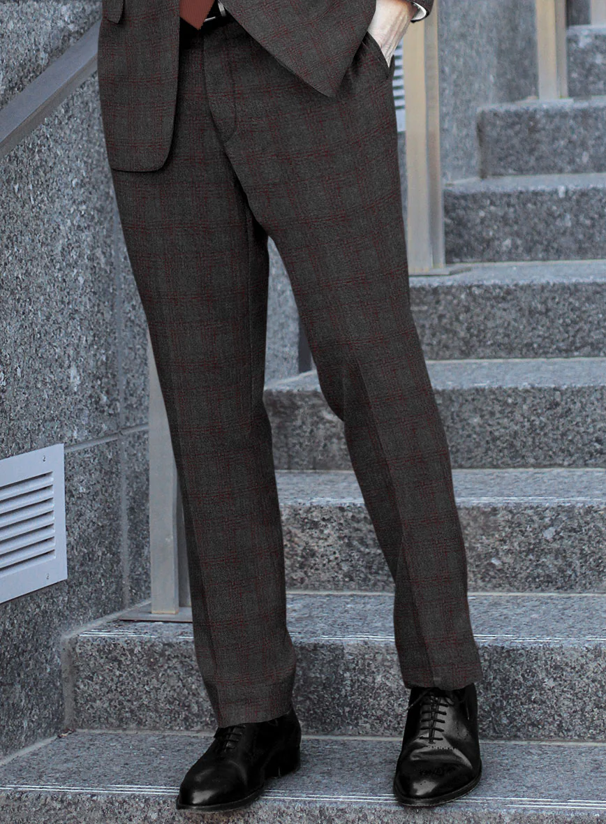 Scabal Mid Charcoal Wool Suit - Image 4