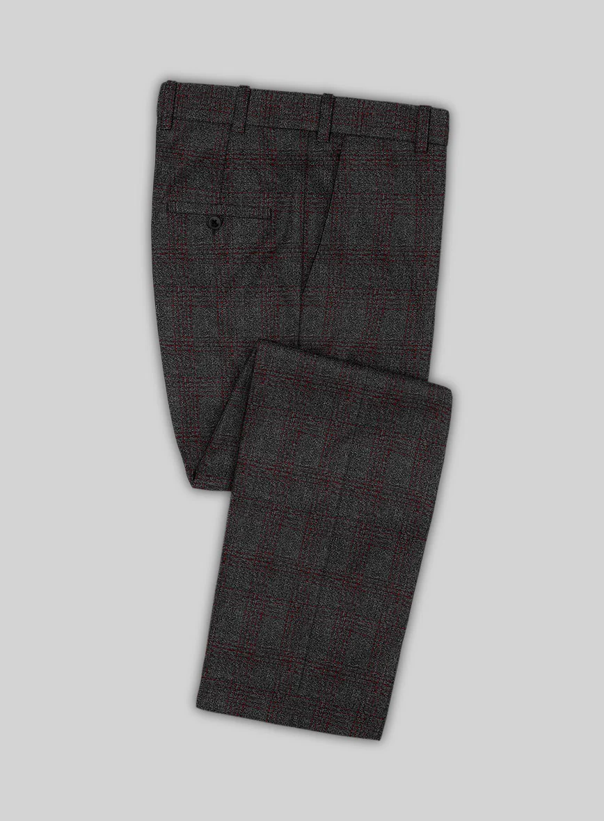 Scabal Mid Charcoal Wool Suit - Image 5