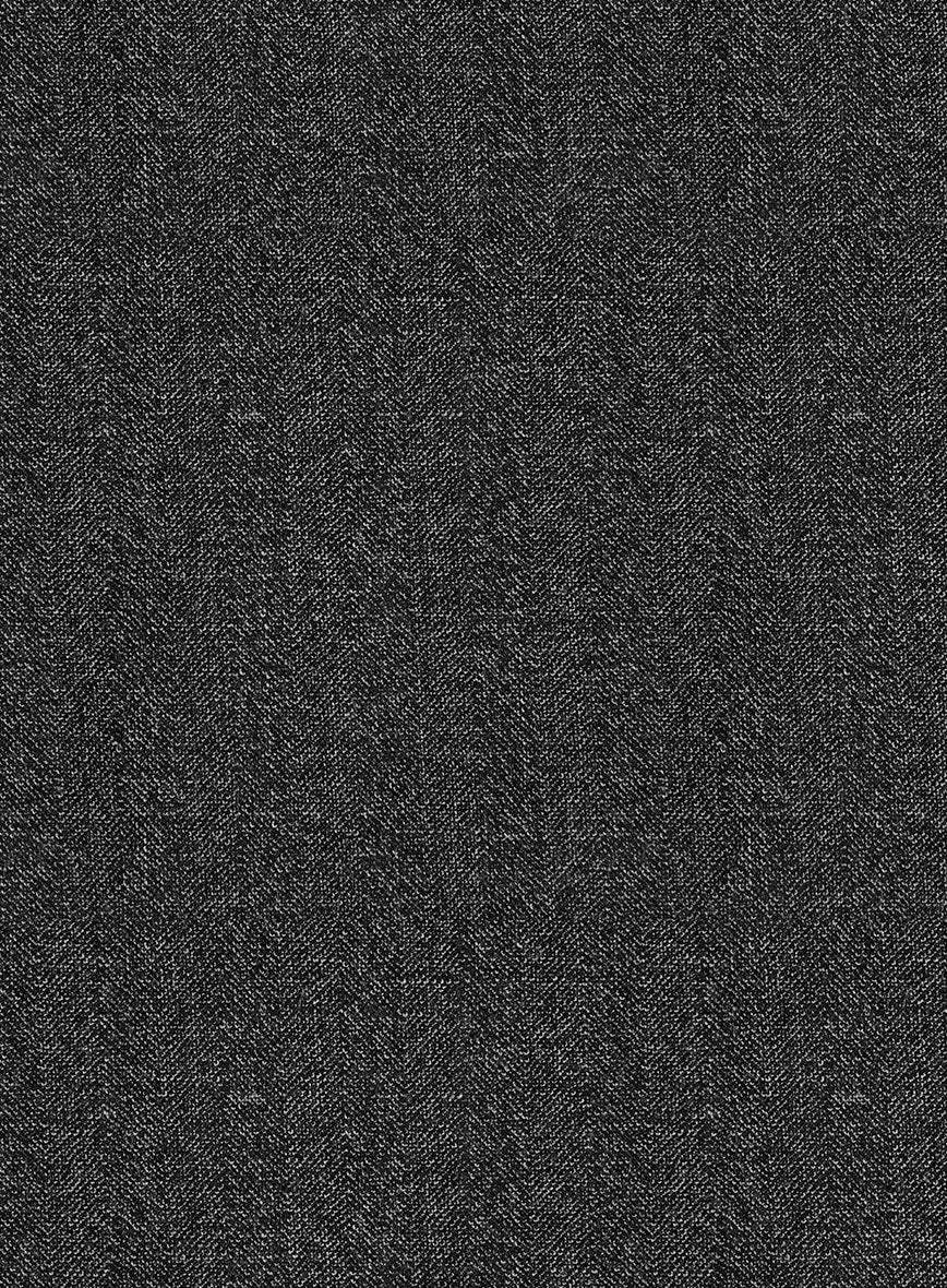 Scabal Steel Charcoal Wool Jacket - Image 2