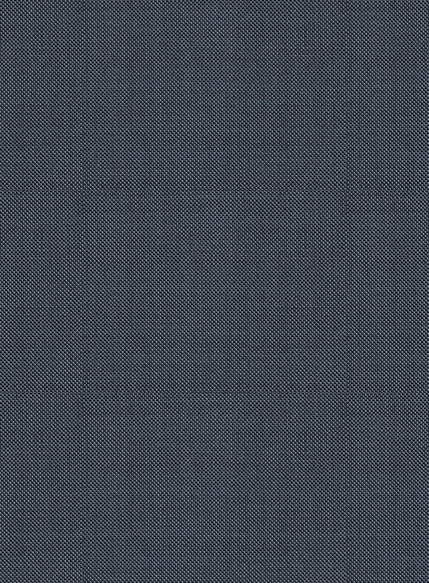 Scabal Isin Twill Blue Wool Pants - Image 3