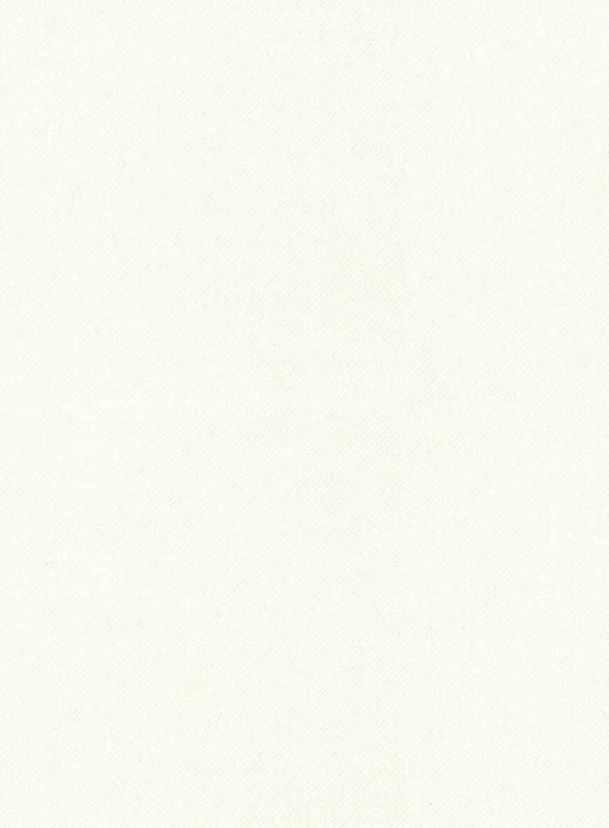 Scabal Ivory Wool Pants - Image 3