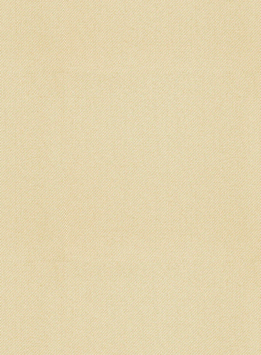 Scabal Latte Beige Cotton Stretch Pants - Image 2