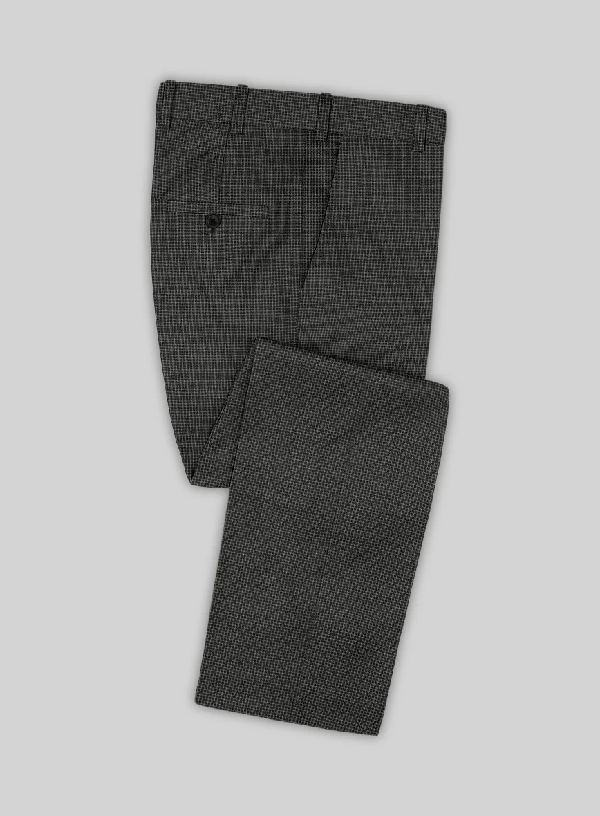 Scabal Londoner Adiel Grid Gray Wool Suit - Image 5