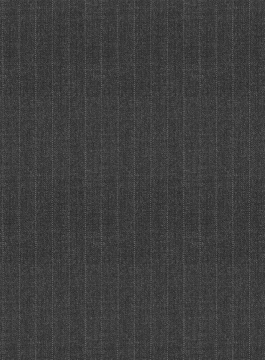 Scabal Londoner Casiri Stripe Charcoal Wool Jacket - Image 2