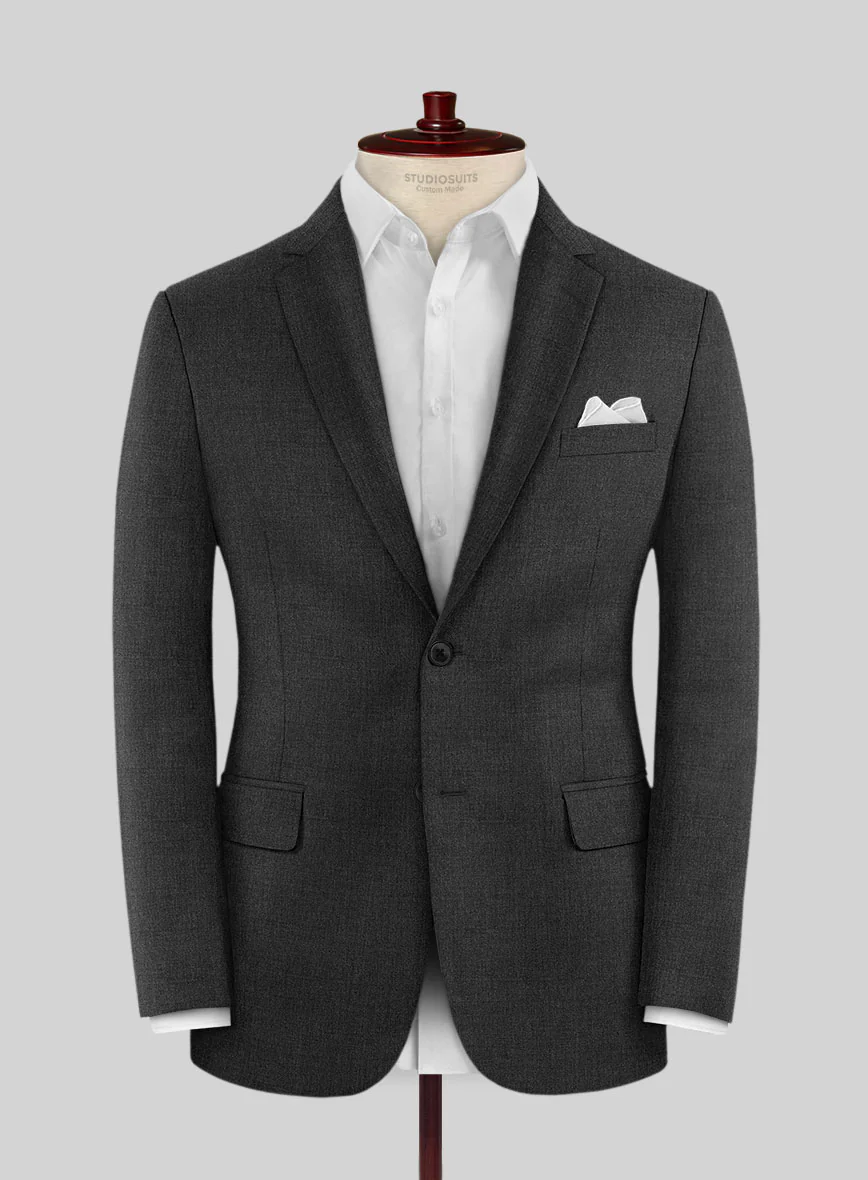 Scabal Londoner Charcoal Wool Jacket