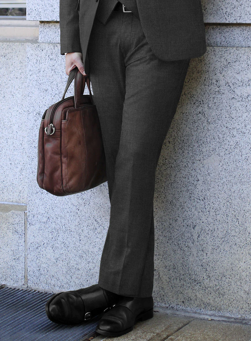 Scabal Londoner Dark Gray Wool Suit - Image 4