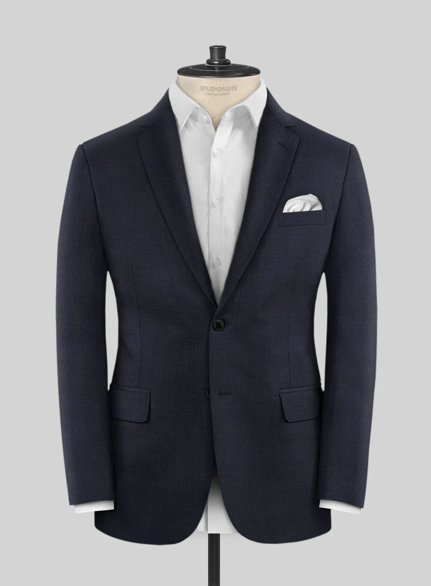 Scabal Londoner Ebony Blue Wool Jacket