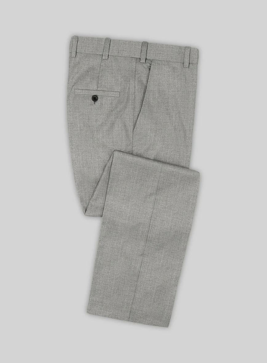 Scabal Londoner Light Gray Wool Pants