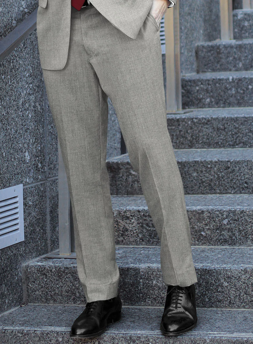 Scabal Londoner Light Gray Wool Suit - Image 4
