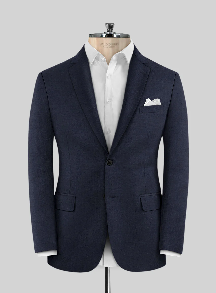 Scabal Londoner Mirage Blue Wool Jacket