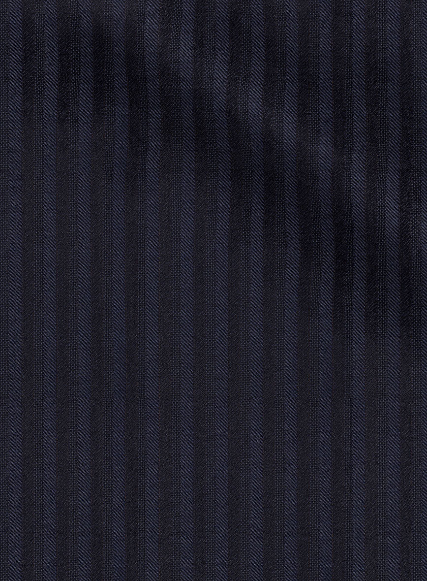 Scabal Londoner Nicaso Stripe Blue Wool Jacket - Image 2