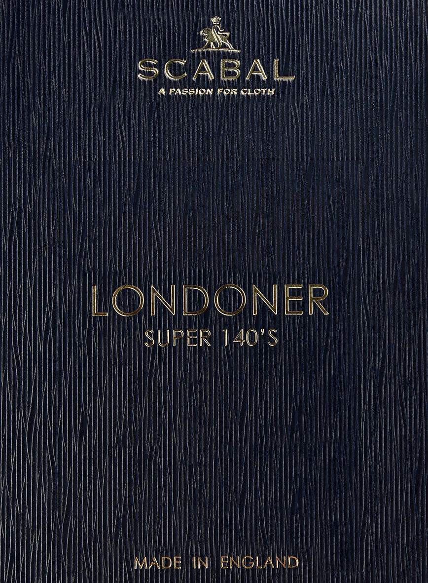 Scabal Londoner Space Blue Wool Suit - Image 7