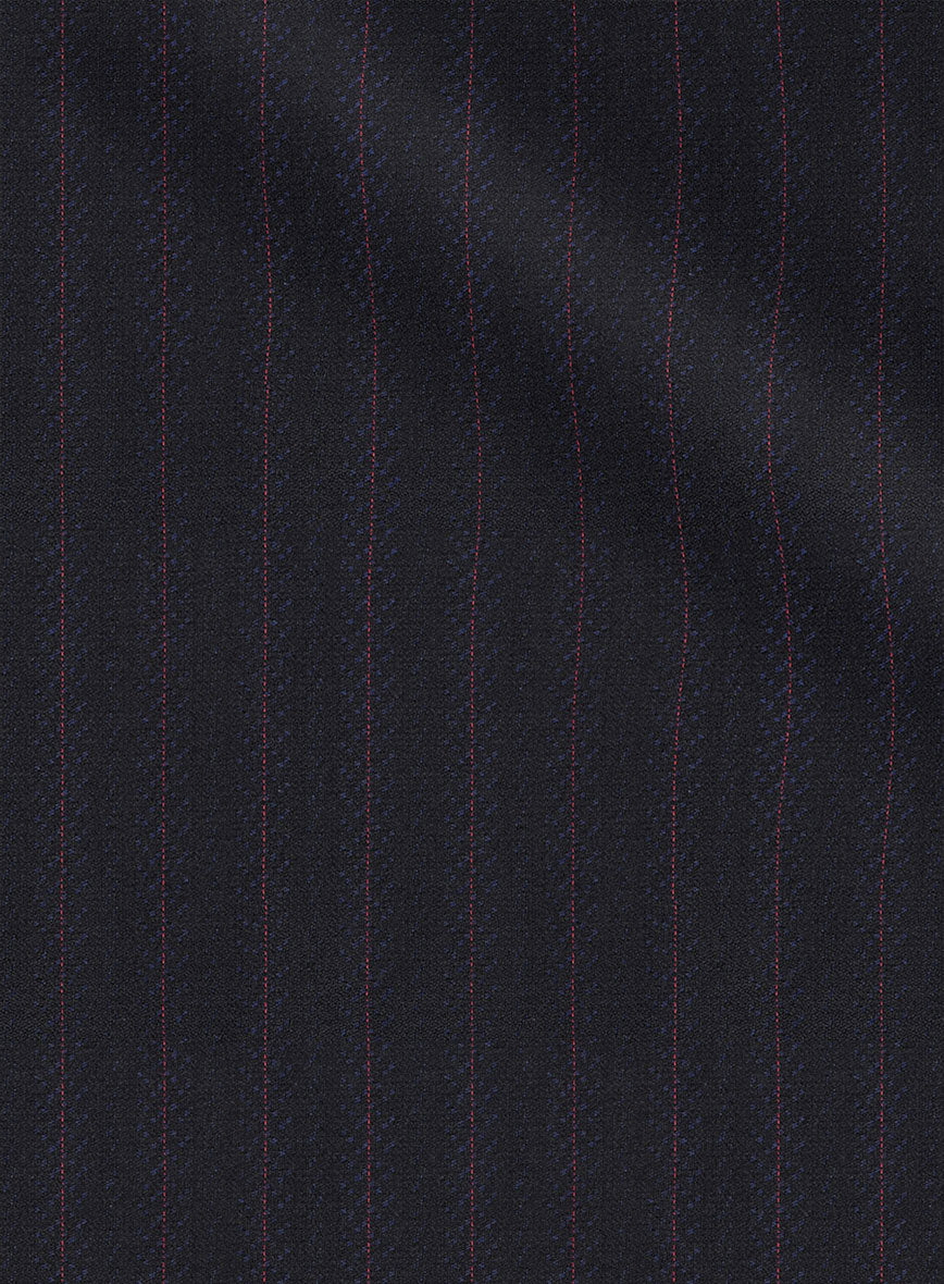 Scabal Londoner Toconi Stripe Blue Wool Suit - Image 5