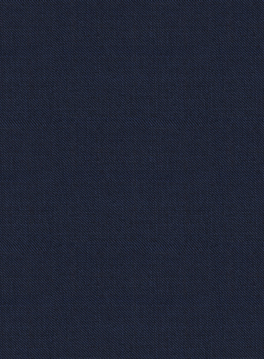 Scabal Londoner Twill Dark Blue Wool Pants - Image 2