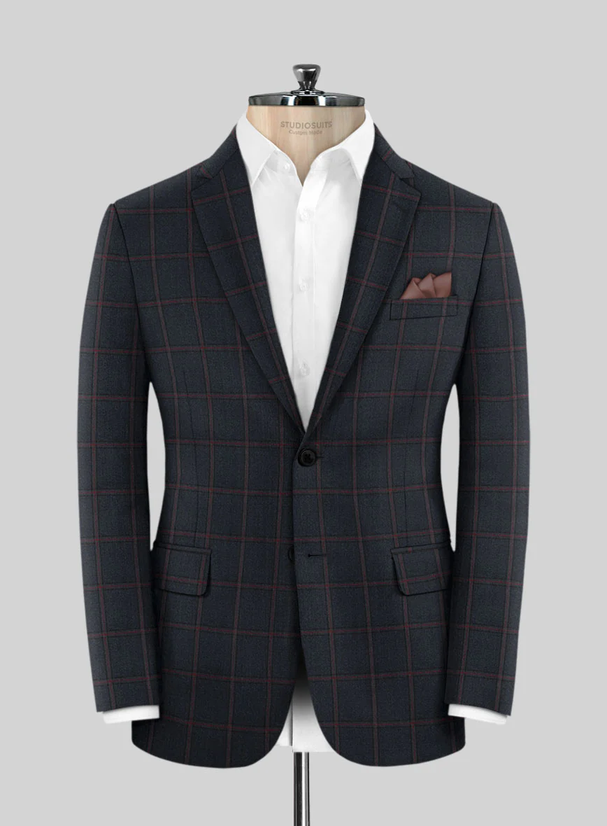 Scabal Midnight Blue Wool Jacket