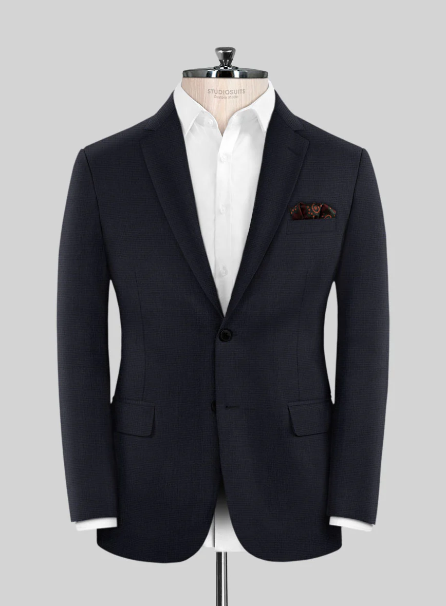 Scabal Motito Blue Wool Jacket
