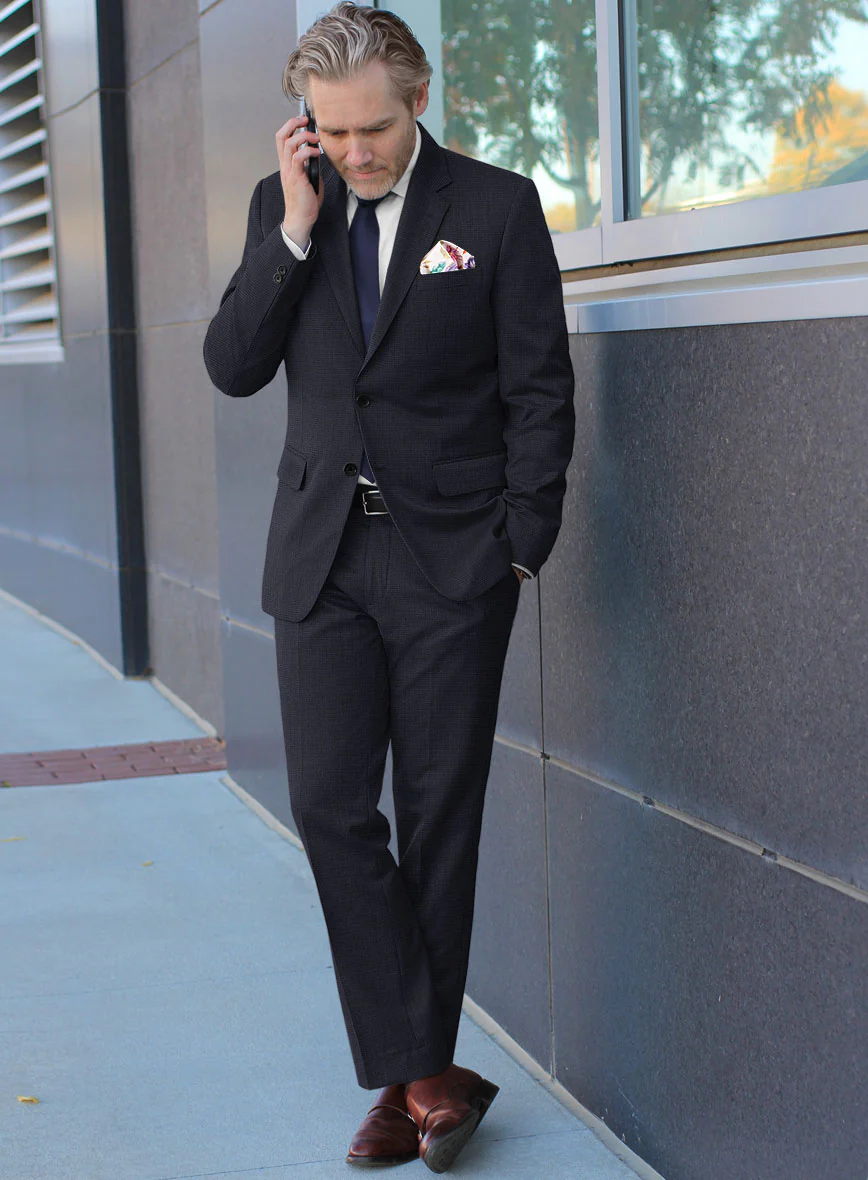 Scabal Motito Blue Wool Suit - Image 2