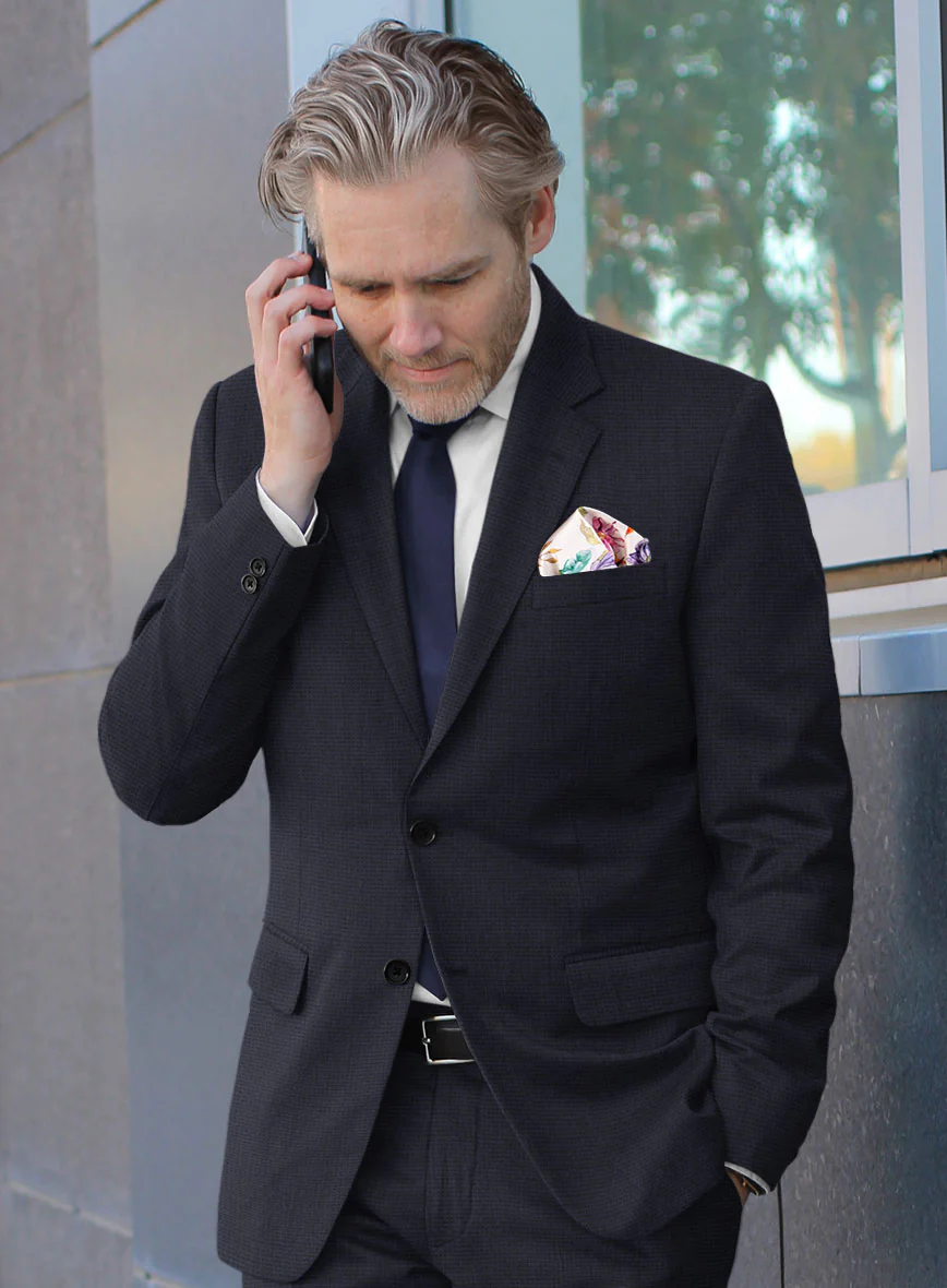 Scabal Motito Blue Wool Suit - Image 4