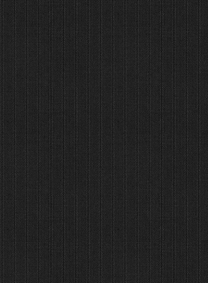 Scabal Nadres Stripe Black Wool Jacket - Image 3