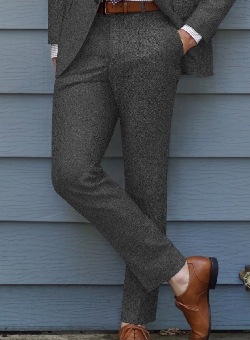 Scabal Parto Mid Gray Wool Suit - Image 5
