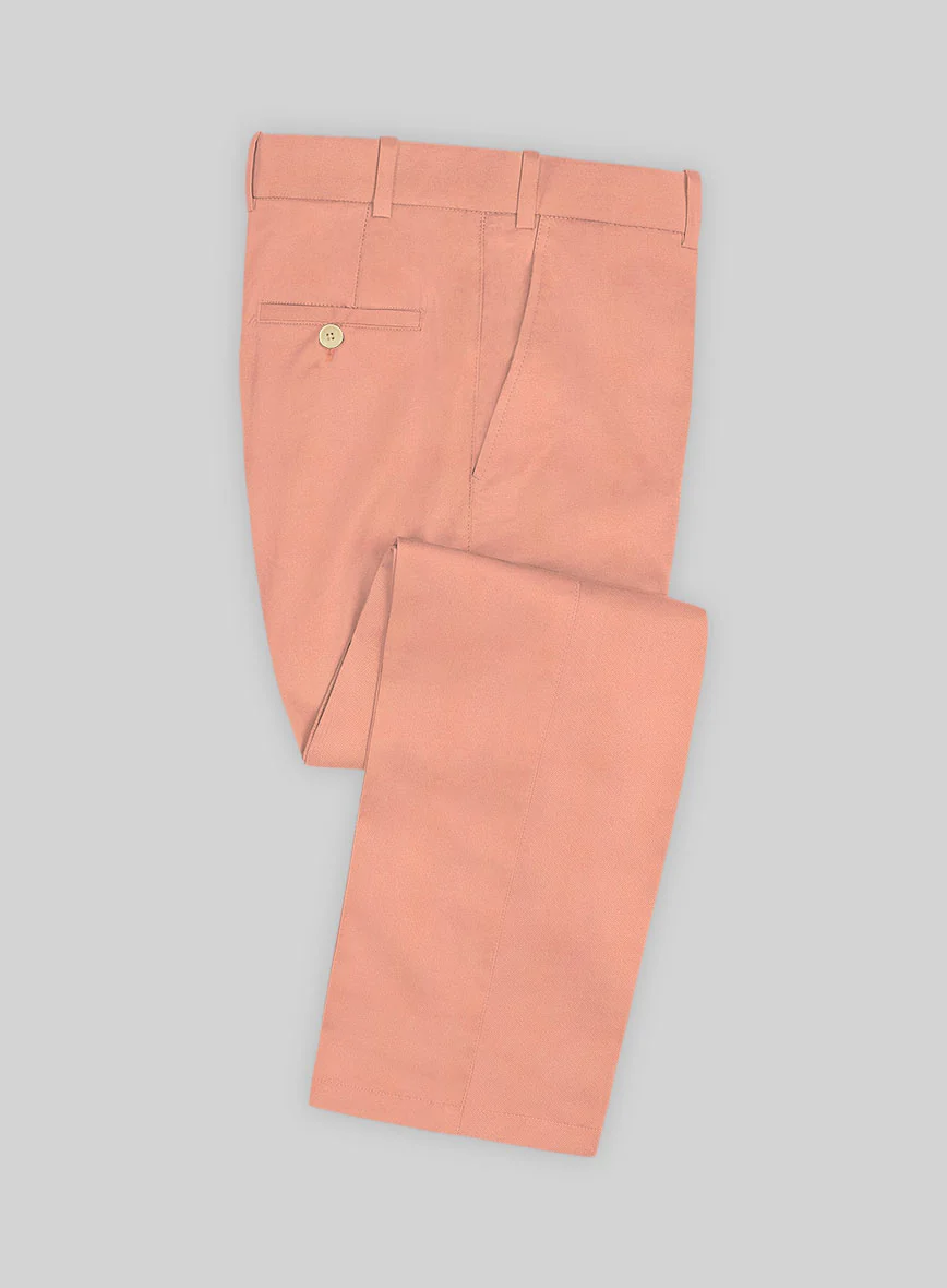 Scabal Peach Cotton Stretch Suit - Image 3