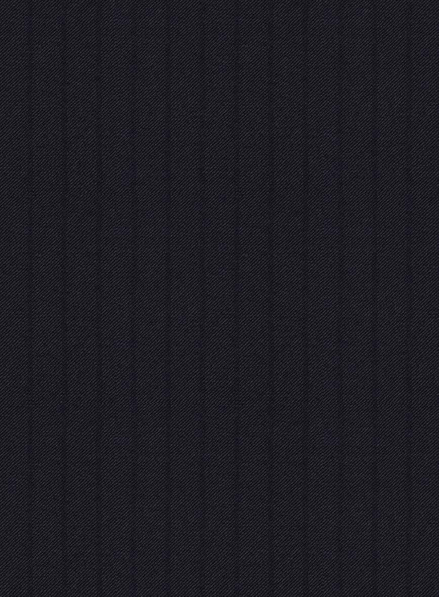 Scabal Pegico Stripe Blue Wool Suit - Image 7