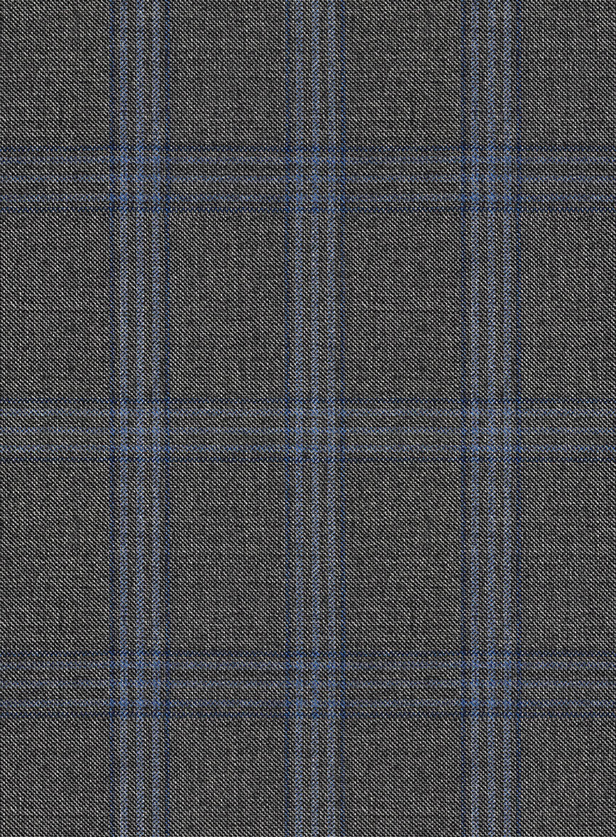 Scabal Quart Checks Gray Wool Suit - Image 7