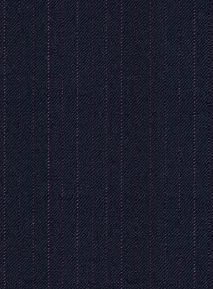 Scabal Rejo Stripe Blue Wool Jacket - Image 3