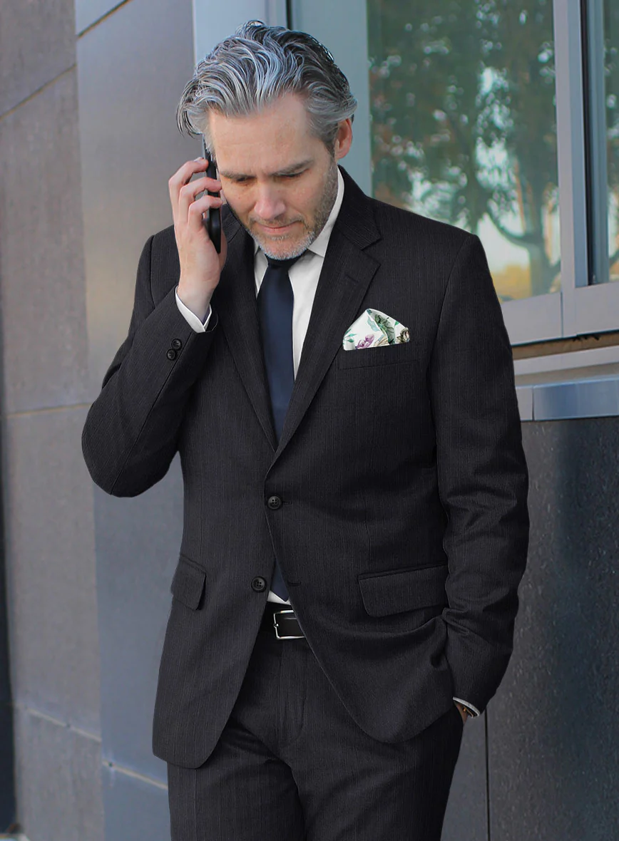 Scabal Rioli Stripe Blue Wool Jacket - Image 2