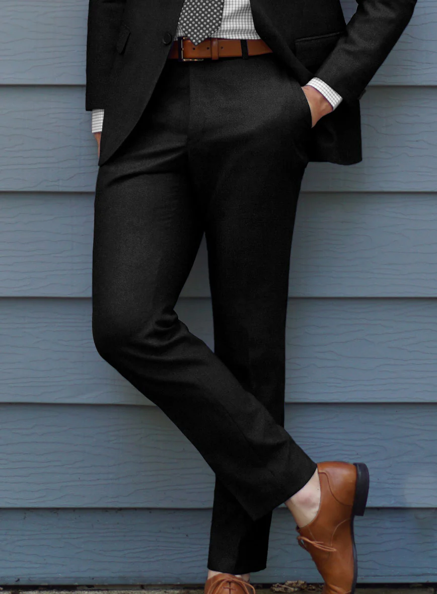 Scabal Sapphire Black Wool Suit - Image 4