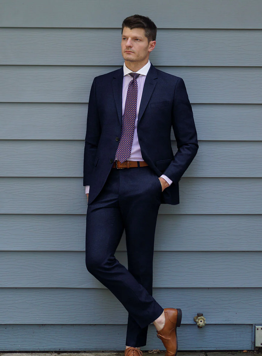 Scabal Sapphire Cobalt Blue Wool Suit - Image 2