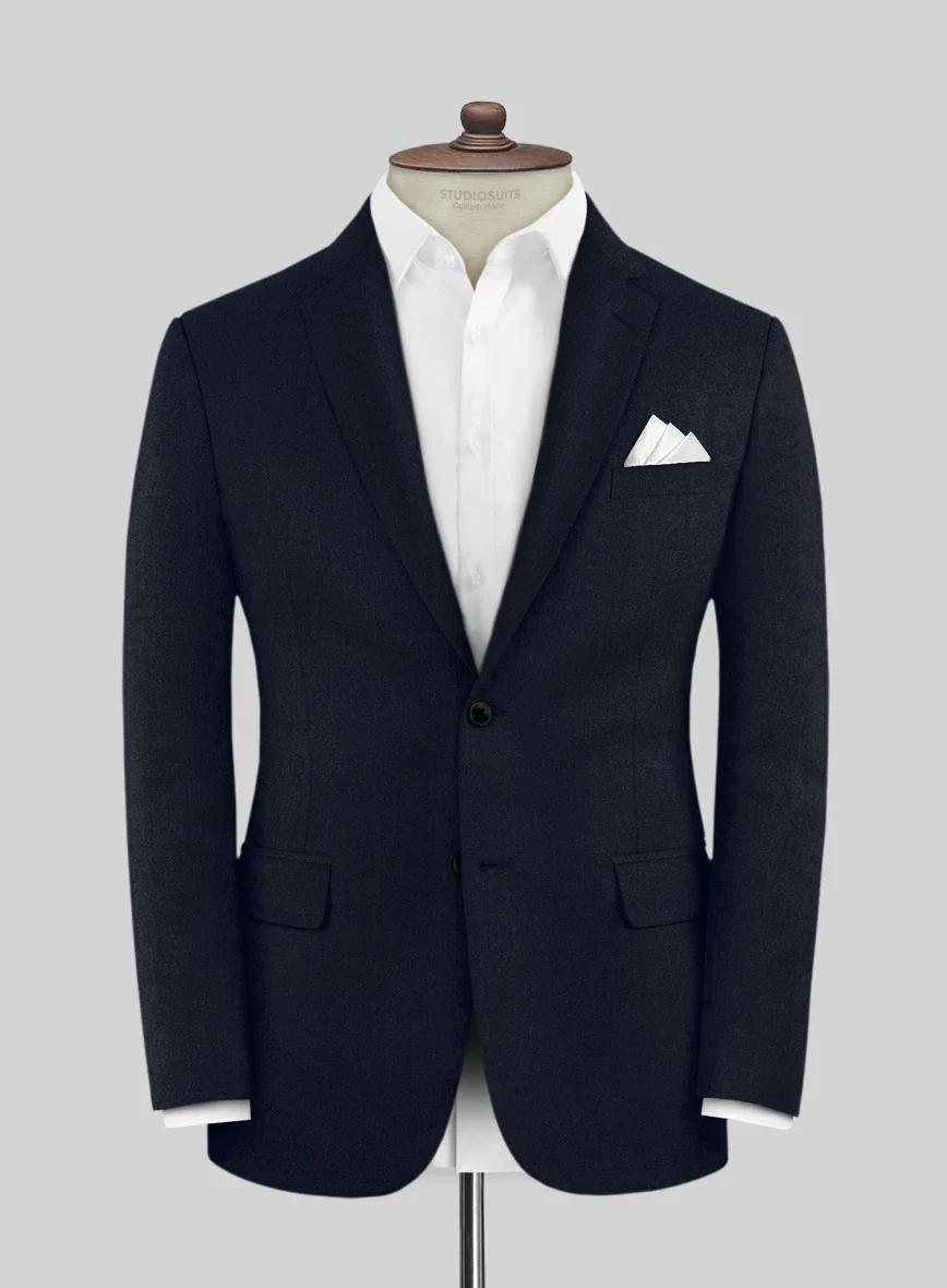 Scabal Sapphire Navy Blue Wool Jacket