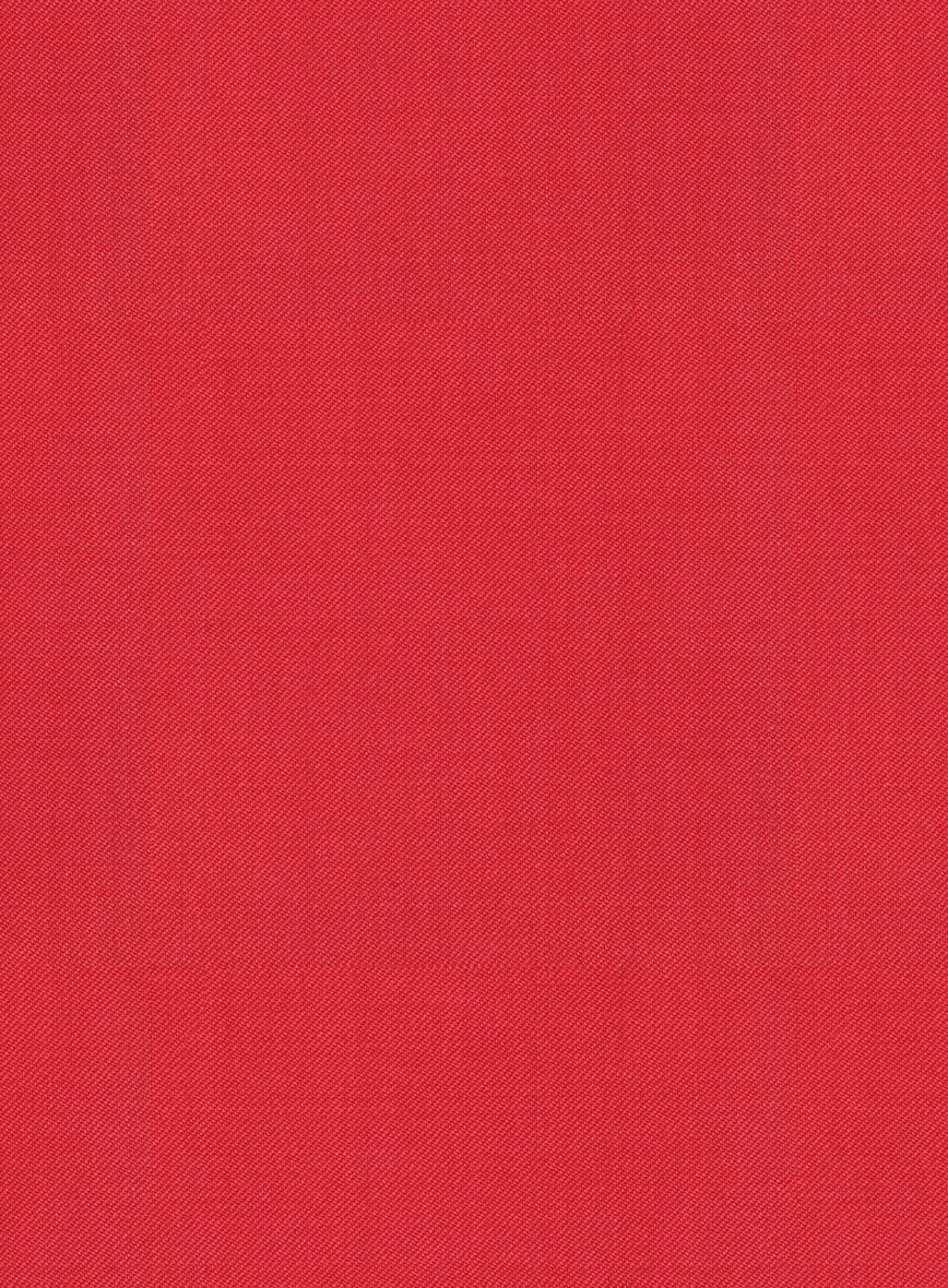 Scabal Scarlet Red Wool Jacket - Image 3