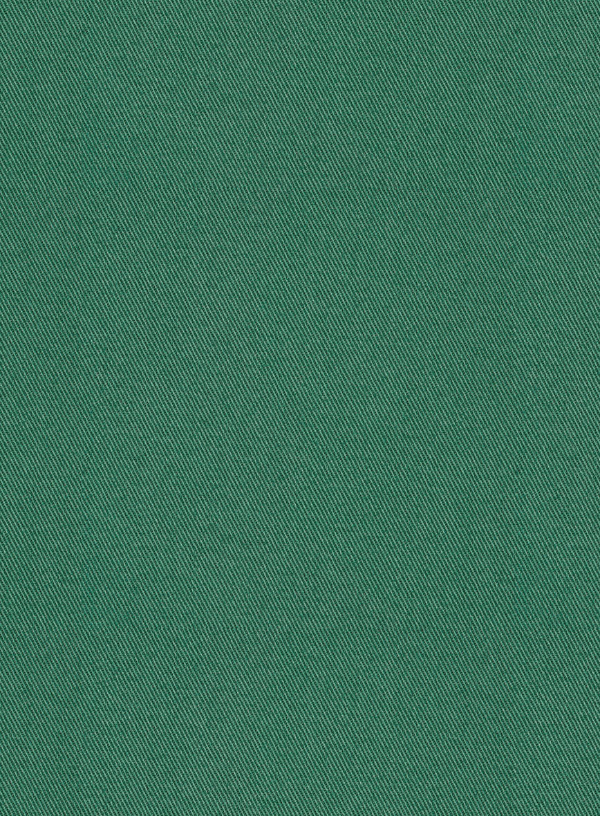 Scabal Sea Green Cotton Stretch Suit - Image 4
