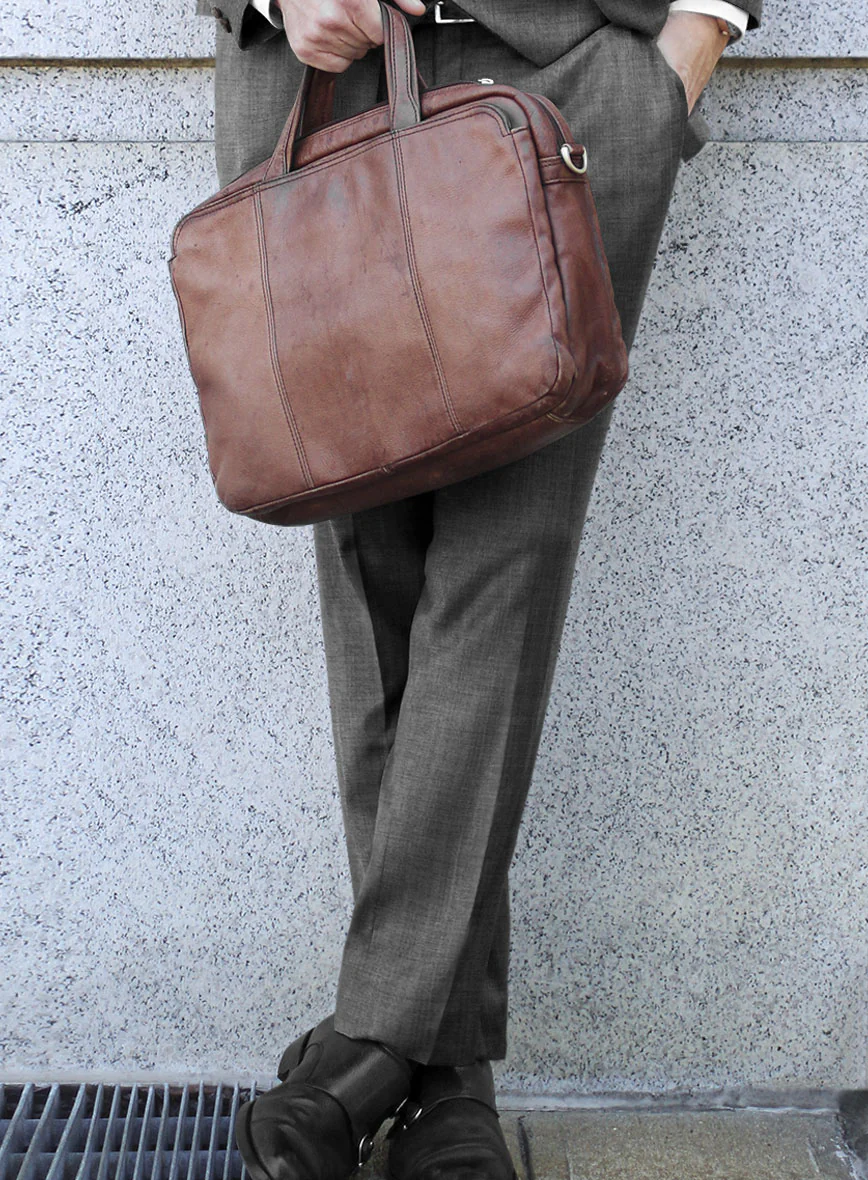 Scabal Segudo Twill Gray Wool Suit - Image 5
