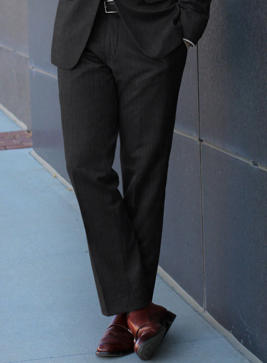 Scabal Sifro Stripe Gray Wool Suit - Image 5