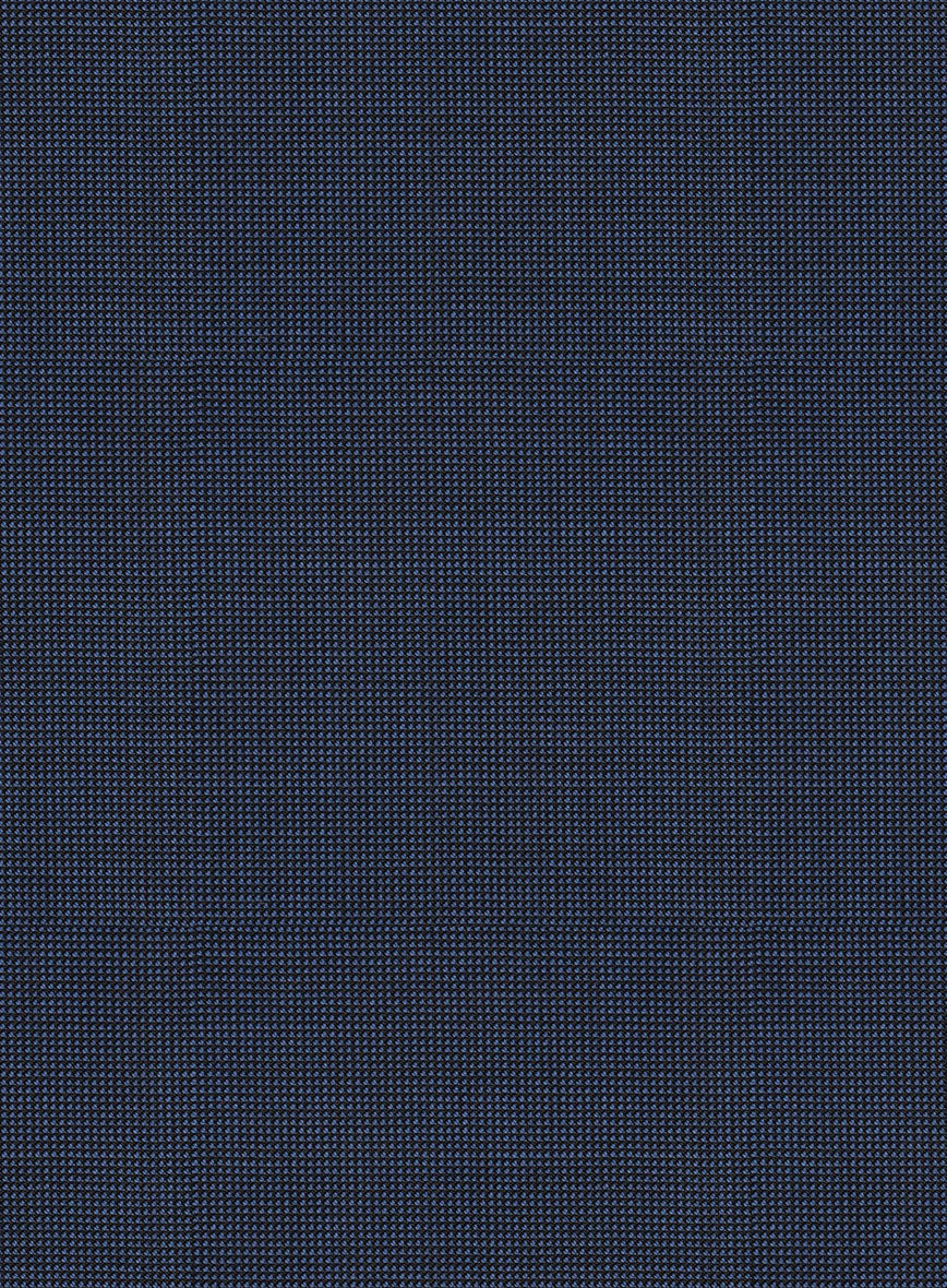 Scabal Tasar Pinhead Blue Wool Suit - Image 5
