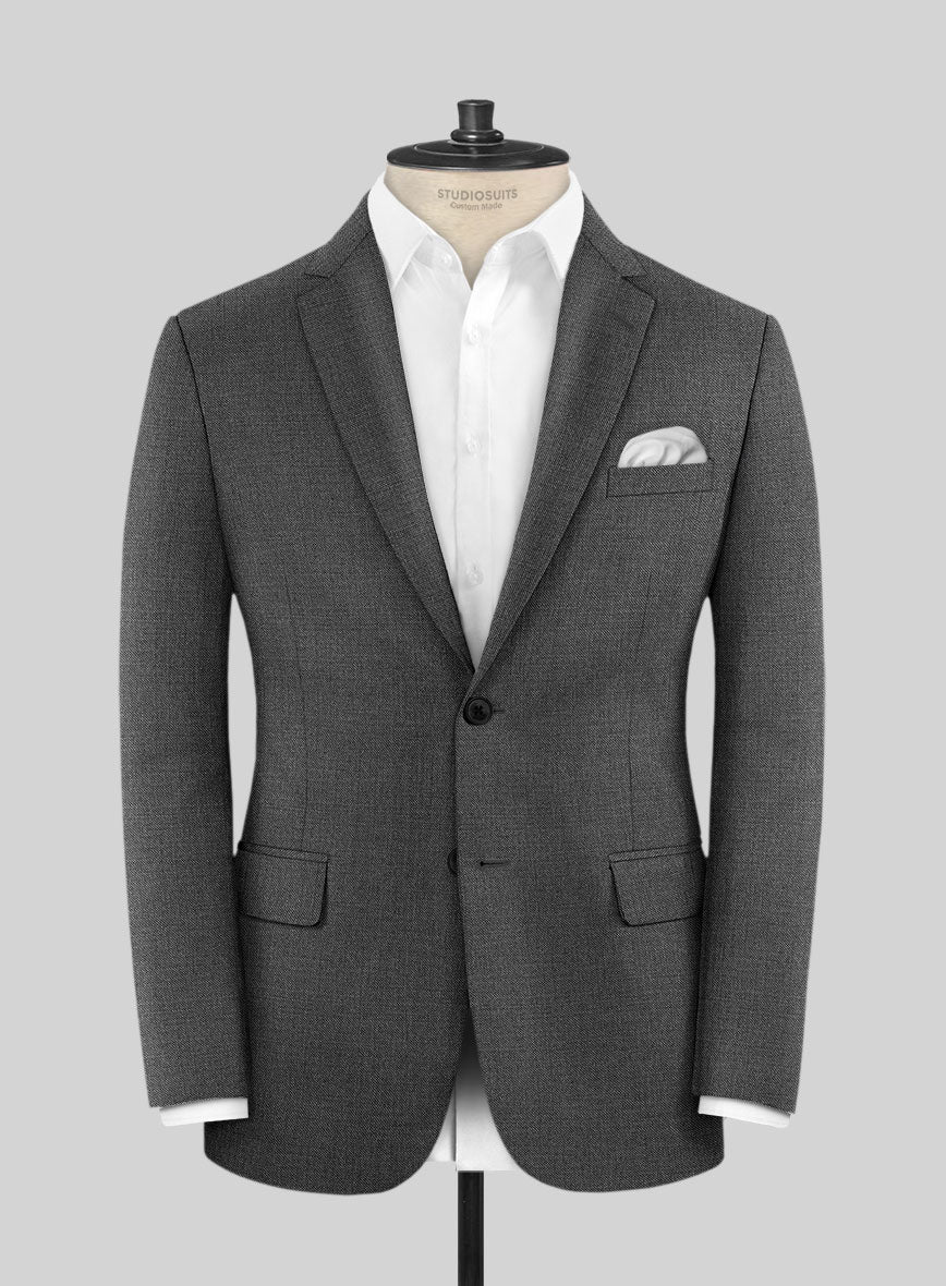 Scabal Tierra Twill Gray Wool Jacket