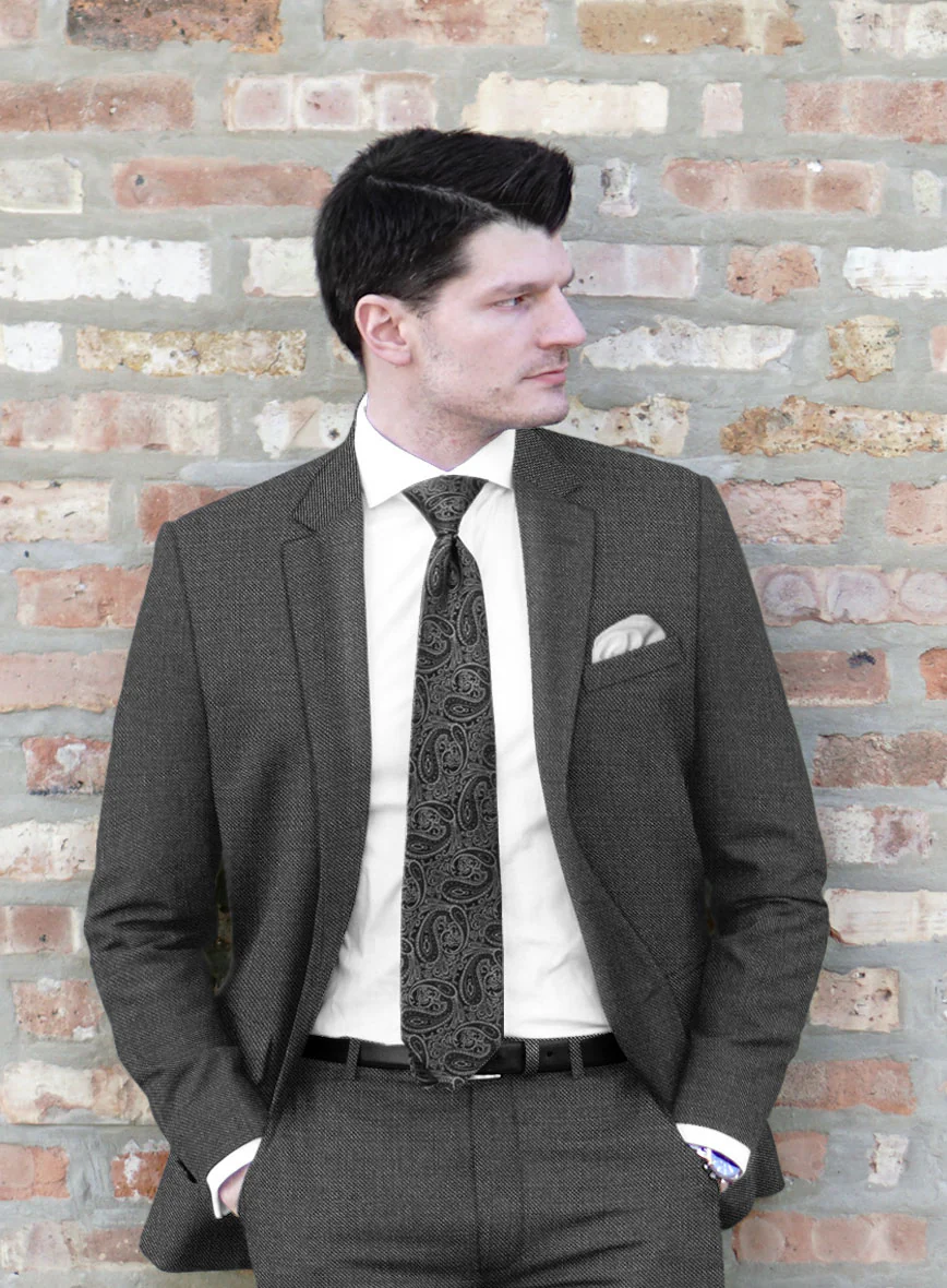 Scabal Tierra Twill Gray Wool Jacket - Image 2