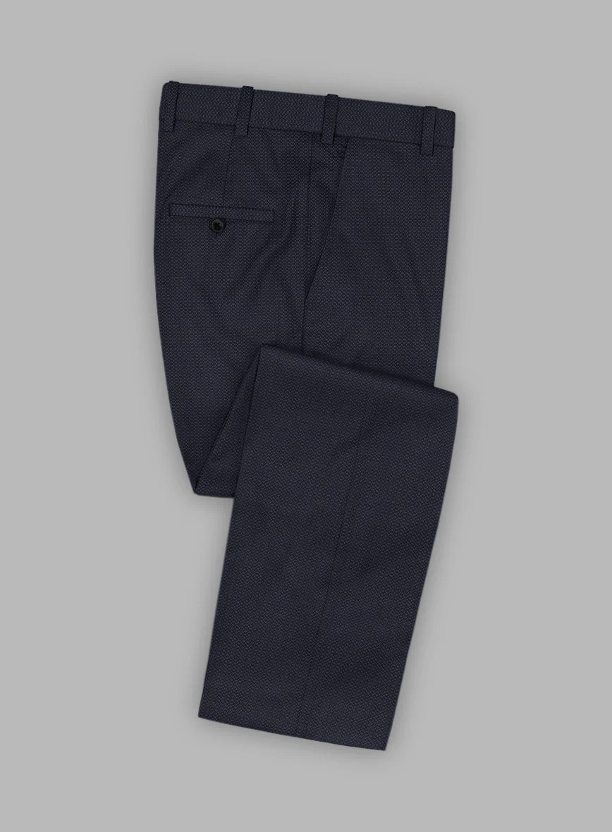 Scabal Tornado Blasi Blue Wool Pants