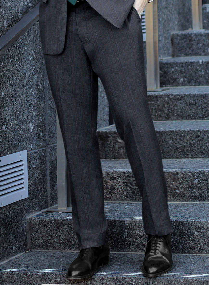 Scabal Tornado Glen Blue Wool Suit - Image 4