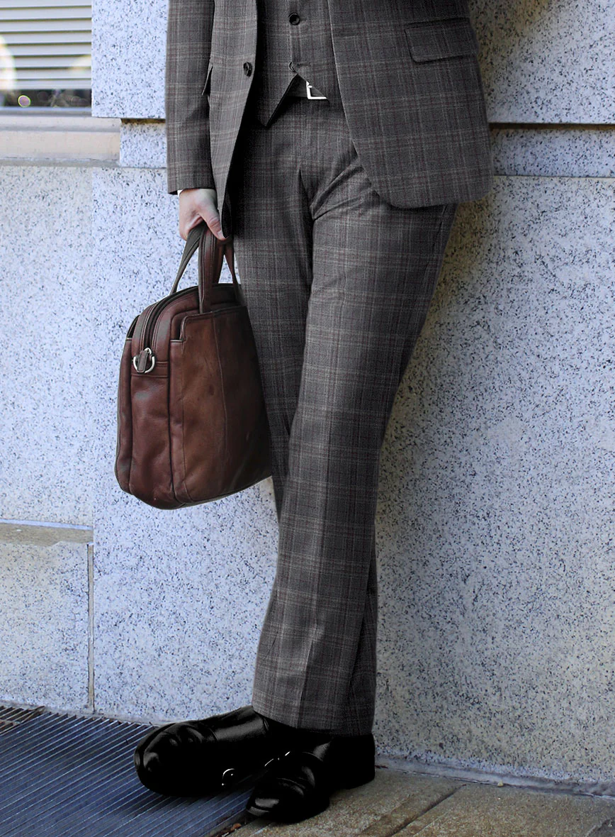 Scabal Tornado Glen Gray Wool Suit - Image 4