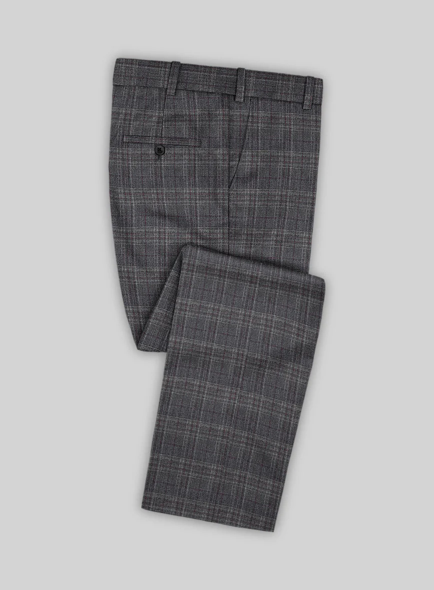 Scabal Tornado Glen Gray Wool Suit - Image 5