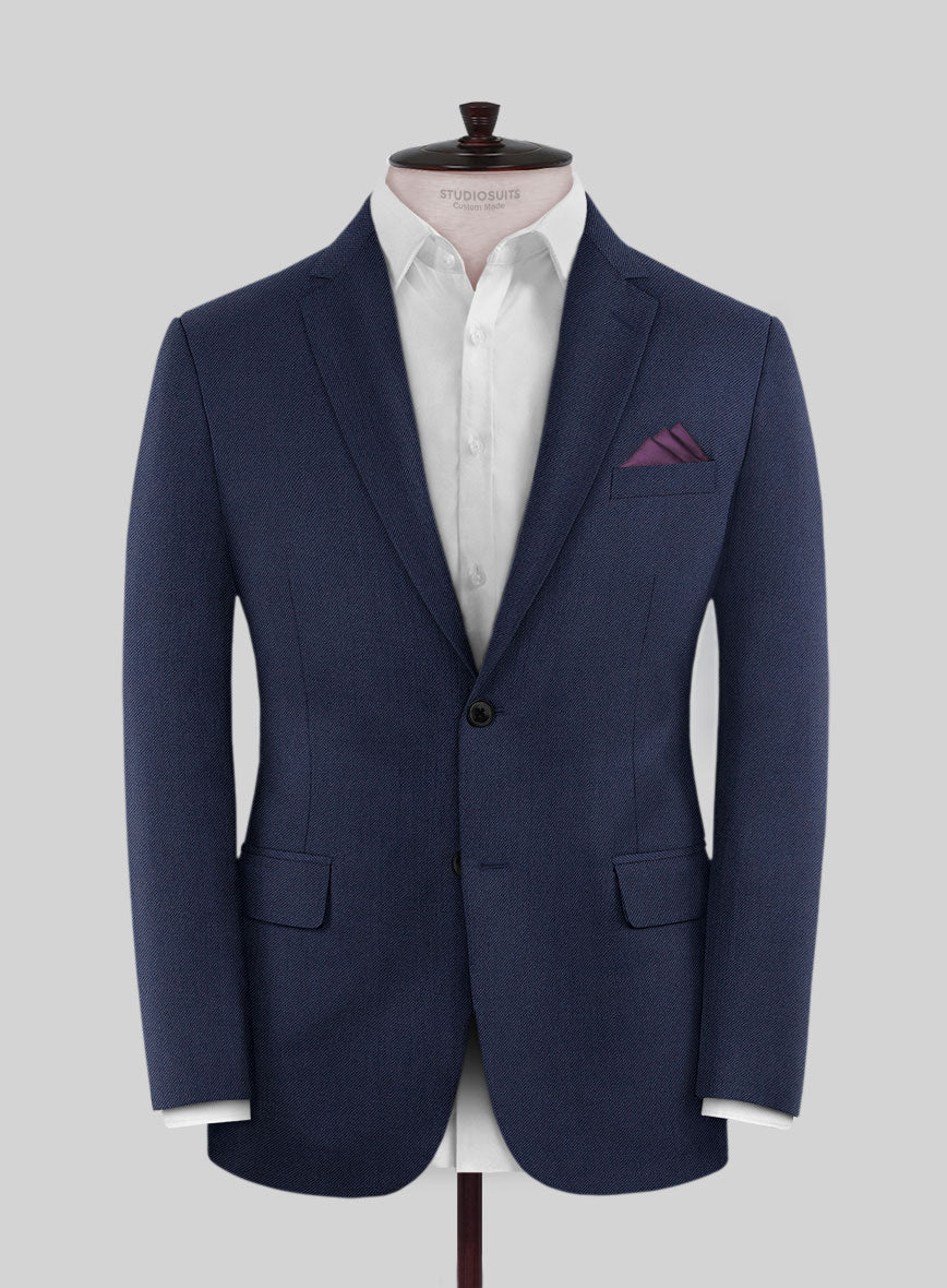 Scabal Tornado Oili Blue Wool Jacket