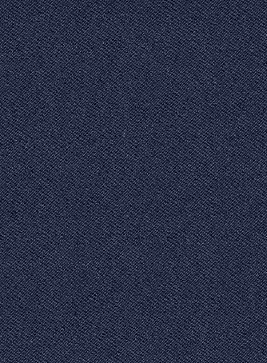 Scabal Tornado Oili Blue Wool Pants - Image 3