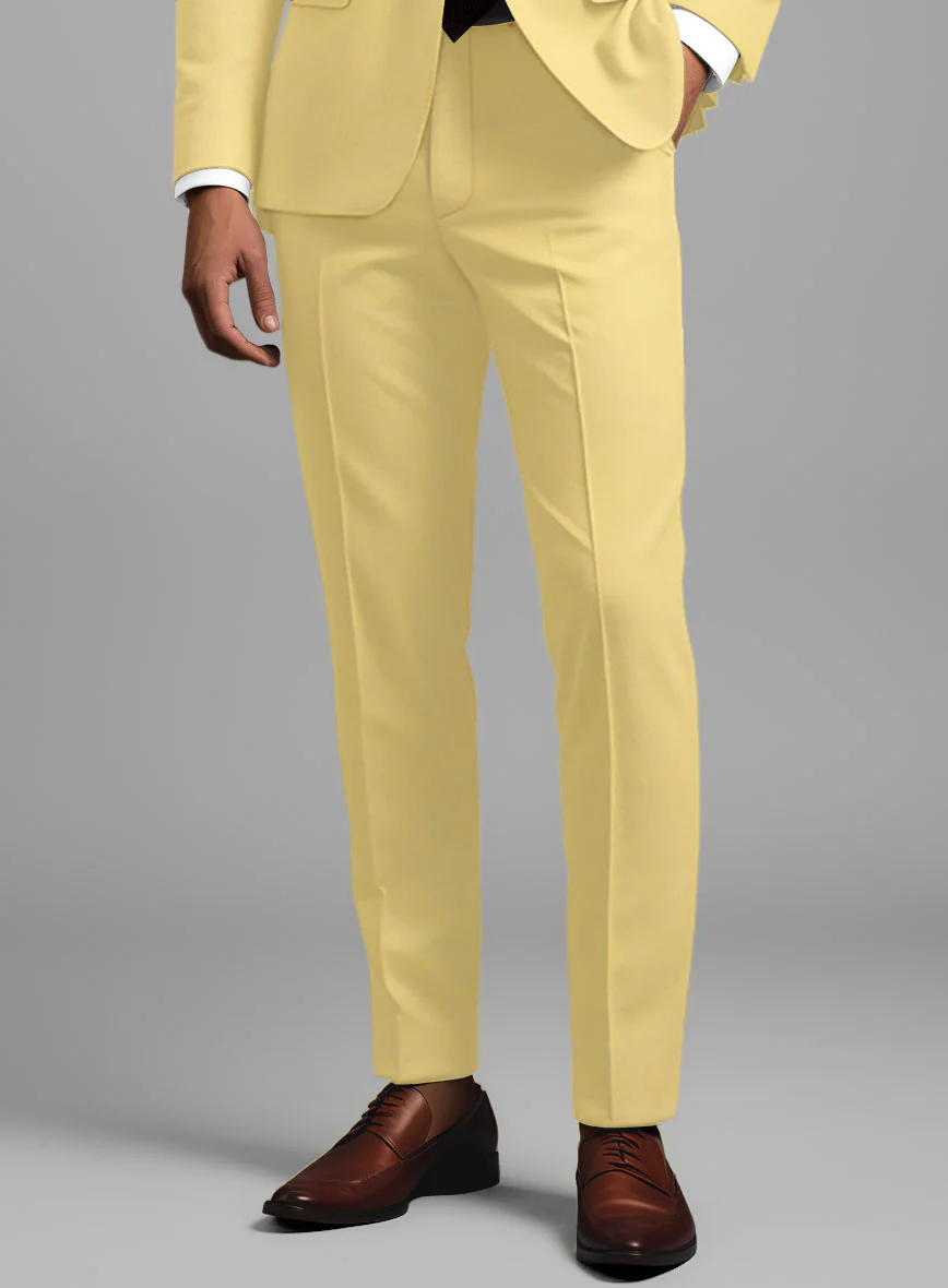 Scabal Yellow Wool Suit - Image 7