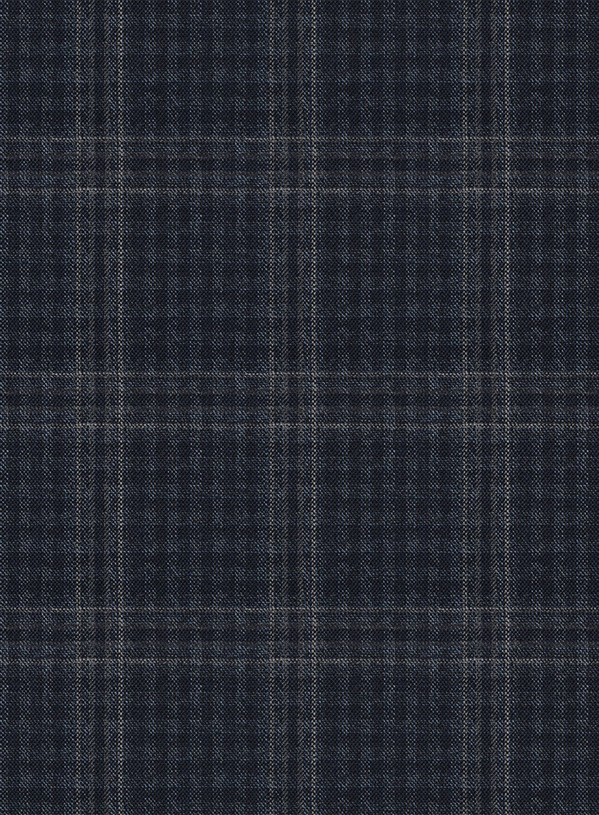 Scabal Zodiac Blue Wool Pants - Image 3