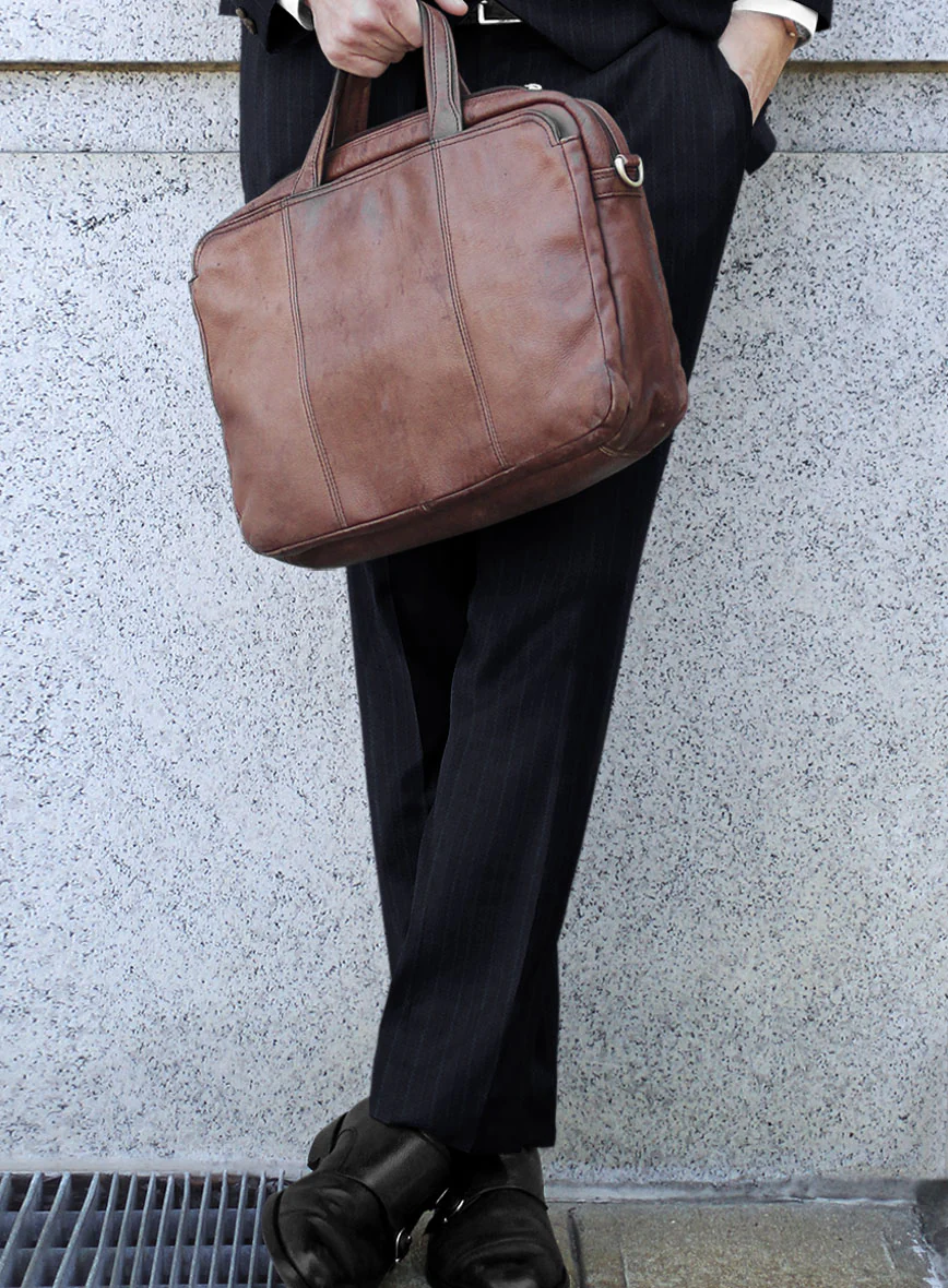 Scabal Zoillo Stripe Blue Wool Suit - Image 5