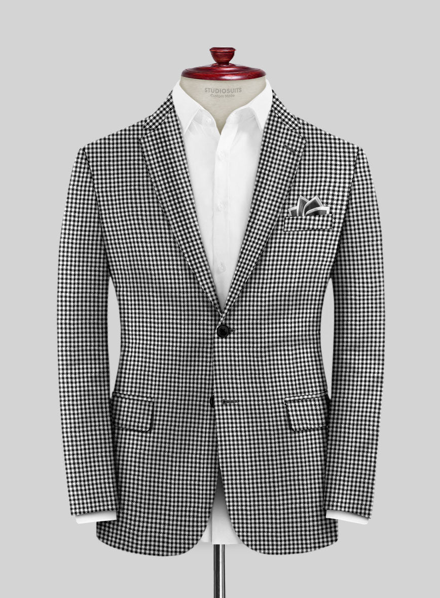 Shepherd's Plaid Wool Jacket - Image 3
