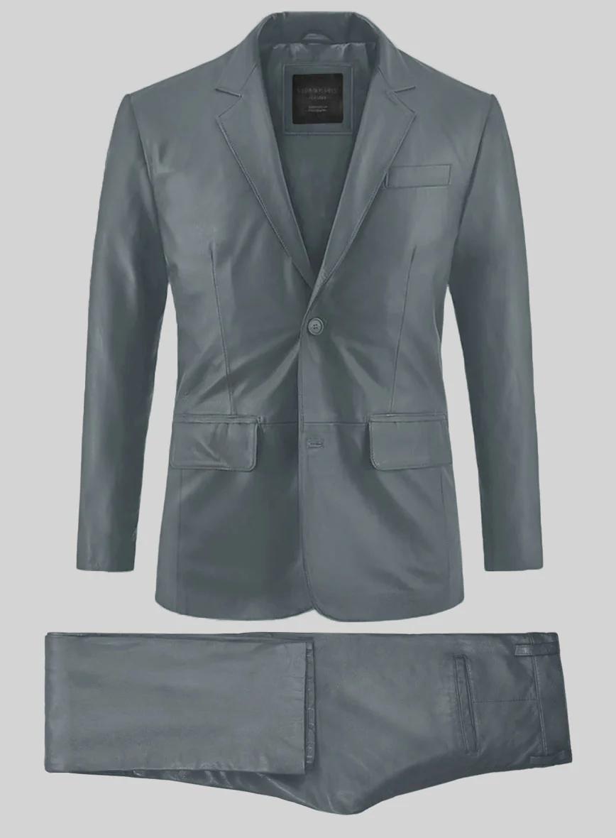 Sherpa Gray Leather Suit